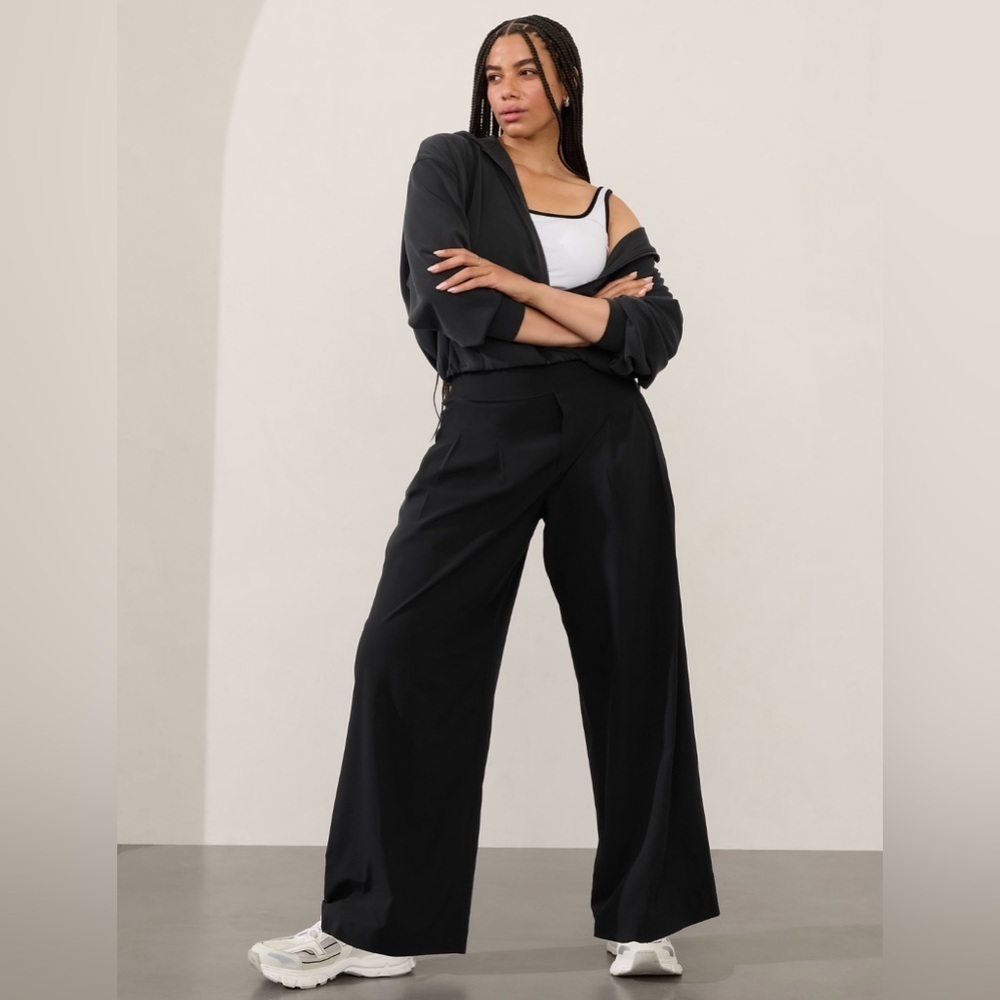 NWT Brooklyn Heights Black Wide Leg Pants size 24.